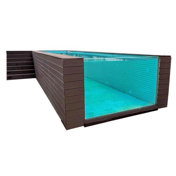 Pools Swimming Outdoor Metal Frame Fiberglass In-Ground Pool with Acrylic