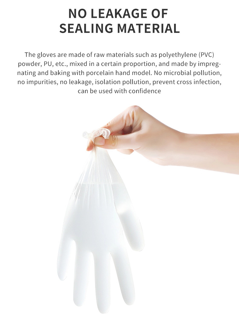 Cheap Food Service Cleaning Household Finger Powder Disposable Vinyl Gloves