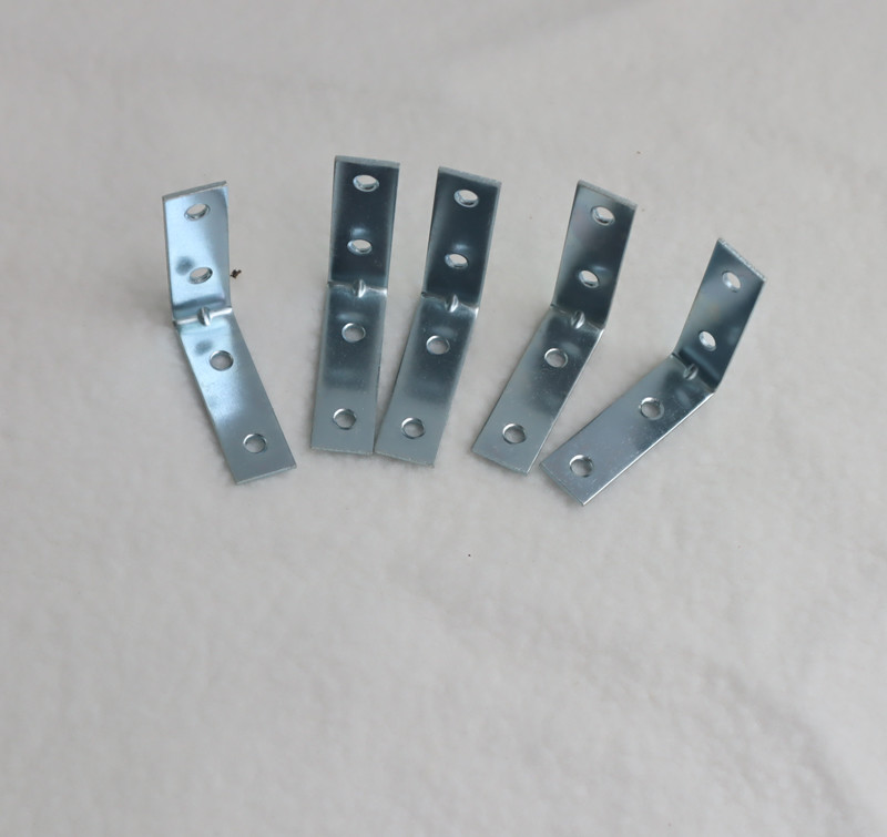 25*25*15*15mm Zinc Plated white color Q195 Angle Bracket straight steel corner brackets For Furniture