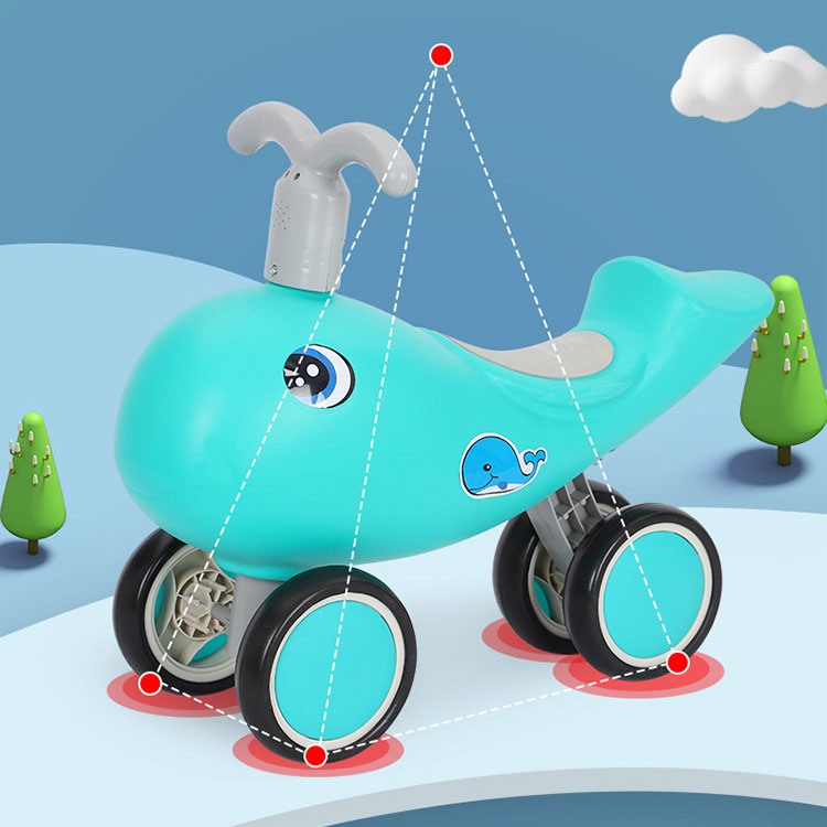 Foldable Toddler Balance Bike Non Pedal Bicycle Learning Push Bicycle Toy Boys Girls