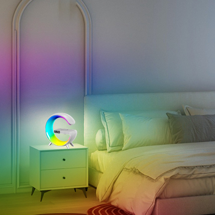 Wireless Charger G Smart Light Sound Machine RGB App Control G Speaker Lamp