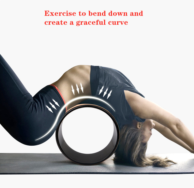 13cm Width Multifunctional Yoga Circle Roller Massage Yoga Wheel For Stretching