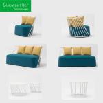 Patio Furniture Modern Design Aluminum Garden Sofa Set Patio Villa Sofa Outdoor