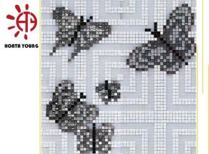 China HTY - TC 300 300*300 Wholesale Beautiful Stained Glass Mosaic Tile for Indoor Wall wholesale