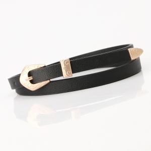 China Woman Waist Black Skinny Leather Belt 1.1cm Designer PU Strap wholesale