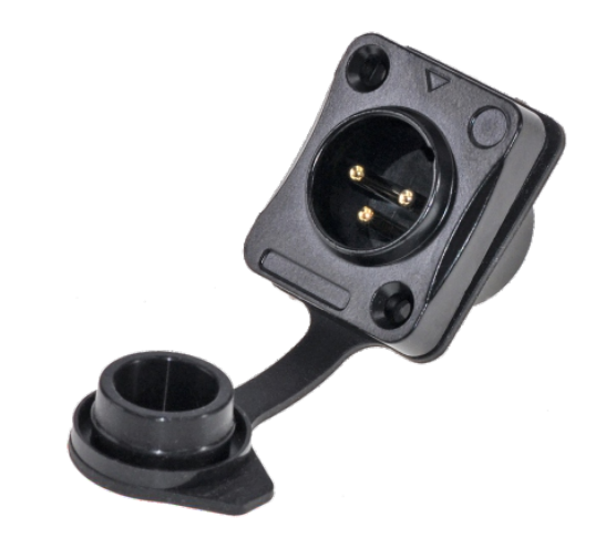Powerful Outdoor Waterproof 3 Pin XLR Connector Male Female Plug Socket for Audio Video