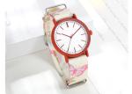 3ATM Waterproof Nylon Band Watches Candy Color Print For Girl And Lady
