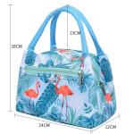 L24*D12cm Oxford Embroidered Lunch Bag For Kids
