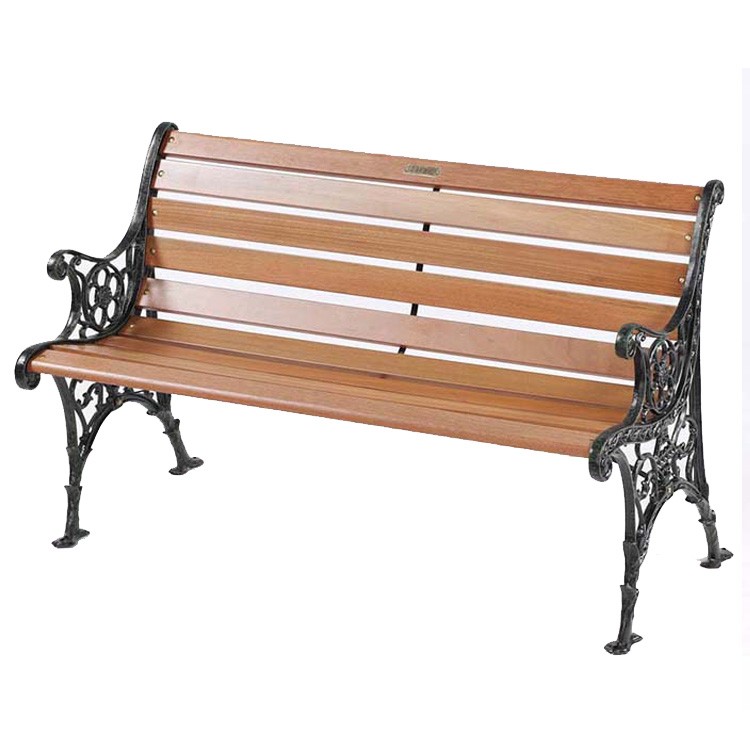 L1500 W500 H750mm 3 Seater Cast Iron And Wood Garden Bench