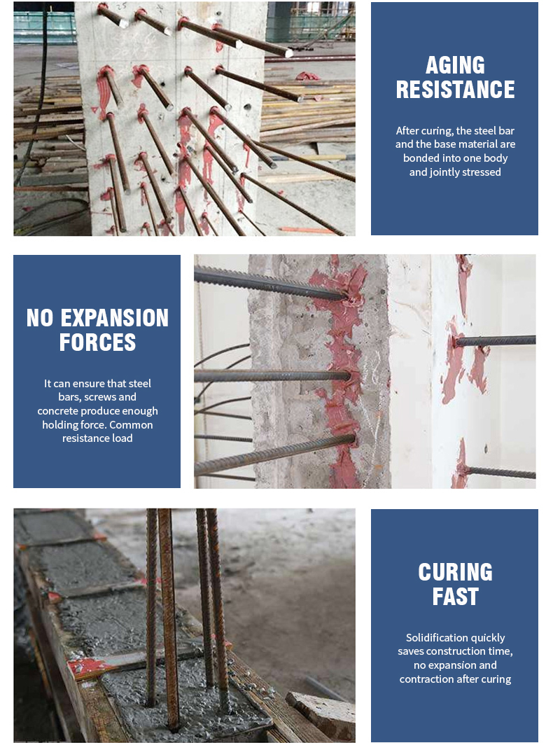 Epoxy Injection Anchoring Rebar Planting Adhesive for Building Steel Bar