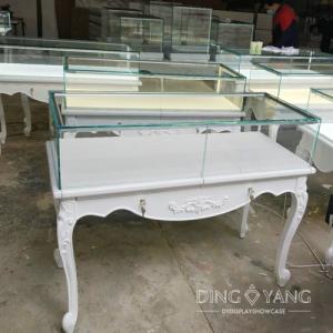 China Custom Antique Wood Jewelry Showcase Display Attractive Styles And Reliable wholesale