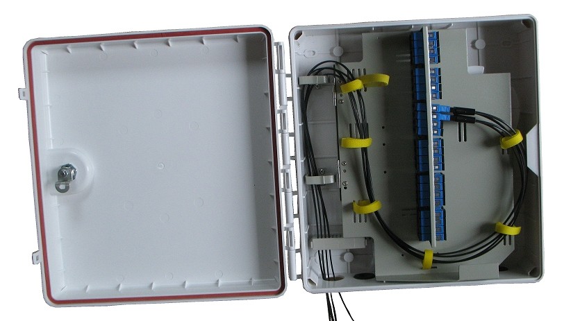 Drawer Type Fiber Optic Distribution Box 350 X 340 X 120 Mm 24 Or 48 Fibers