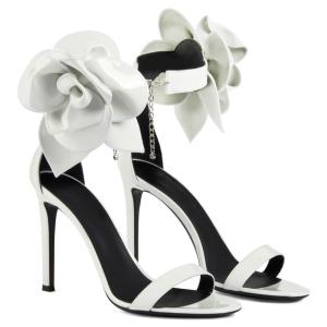 China New Design White Heels Sandals For Ladies Shoes Open Toe Stiletto Shoes Sandal For Wedding High Heels wholesale