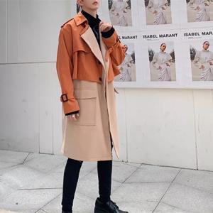 China Korean Style Fashion Two Piece Patchwork Windbreaker Jacket wholesale