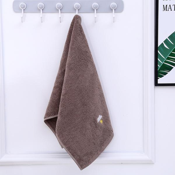 All-aged Customized Size Embroidery Logo Cotton Towel For Men Women Soft Thickened Towels SOLID COLOR