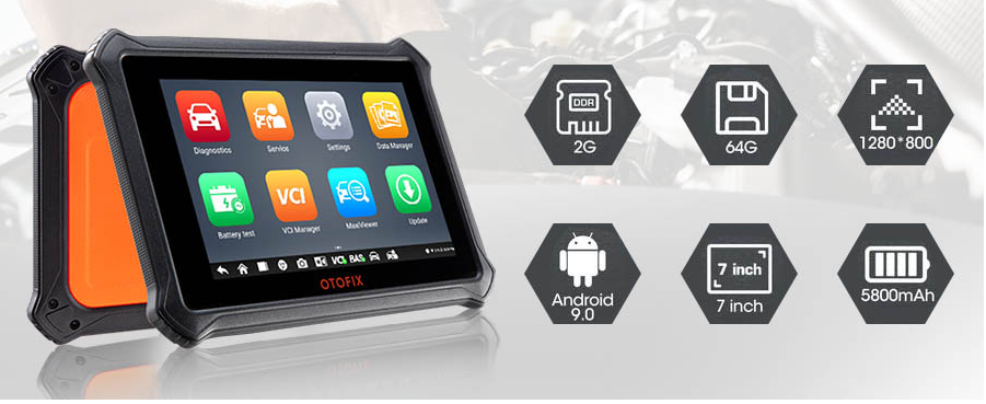 OTOFIX D1 Lite All System Diagnostic Bidirectional Scan Tool with 38+ Special Services Upgrade of MaxiCOM MK808BT MK808