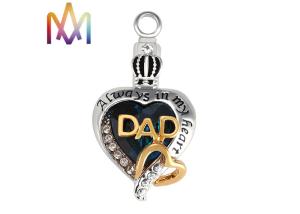China 42 x 23 MM Cremation Jewelry Engraved Necklace Charms wholesale