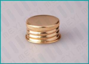 China 24mm Shiny Gold Screw Top Caps For Classical Pharmaceutical / Medicine Bottles wholesale
