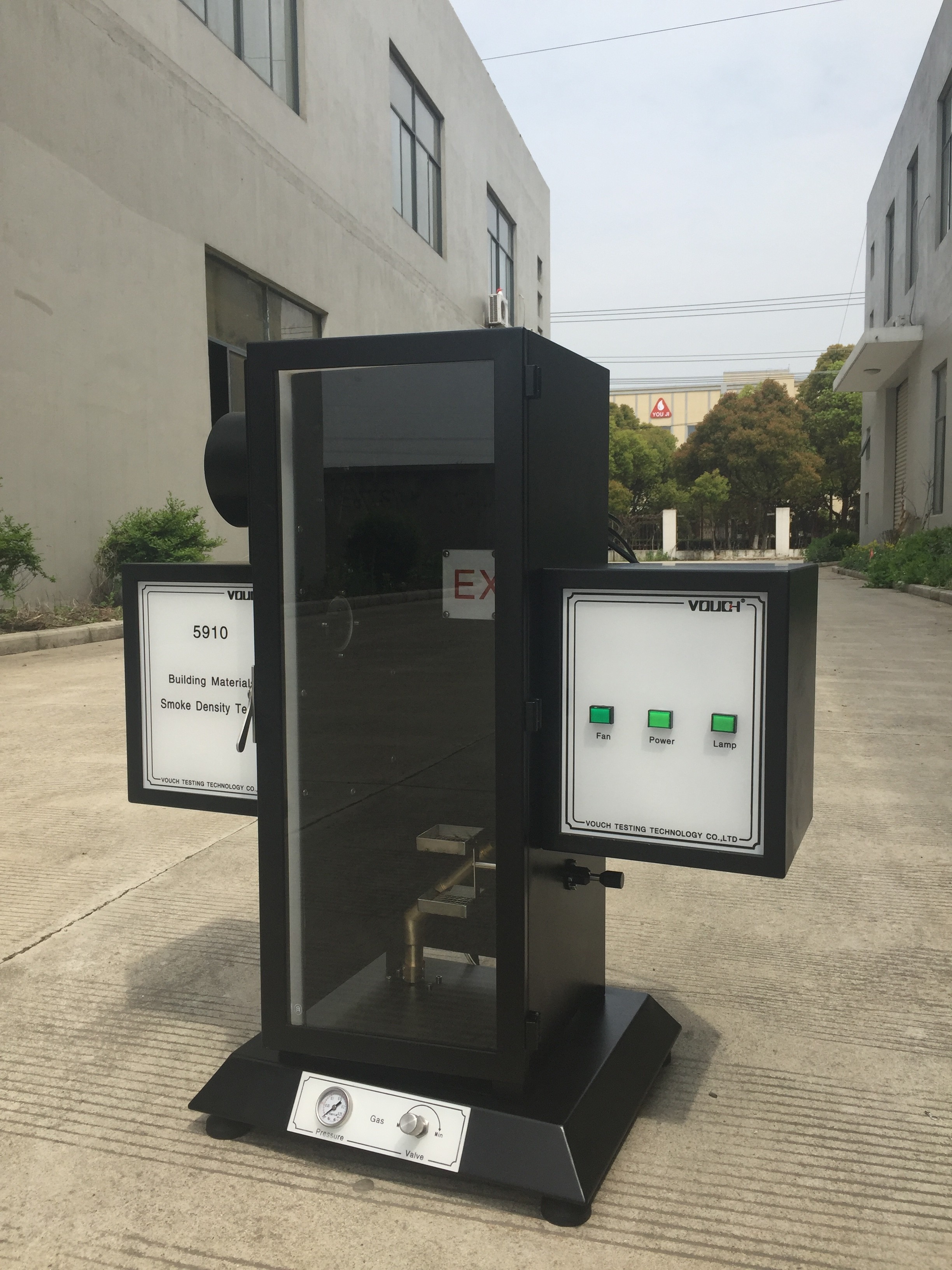 Non Flammability Smoke Density Tester Fire Testing Laboratories Standard ASTM D2843