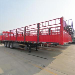 China Stake Utility Cow Carrier Livestock CIMC Sideboard Semi Trailer wholesale