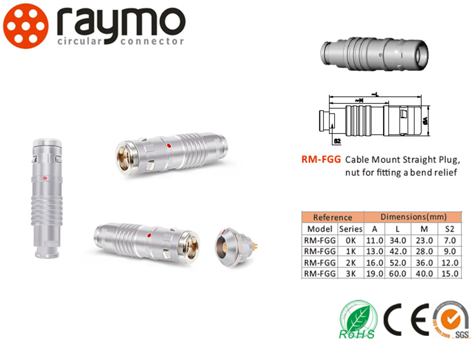 K Series Self Locking Waterproof Power Connector , Waterproof Wire Connectors
