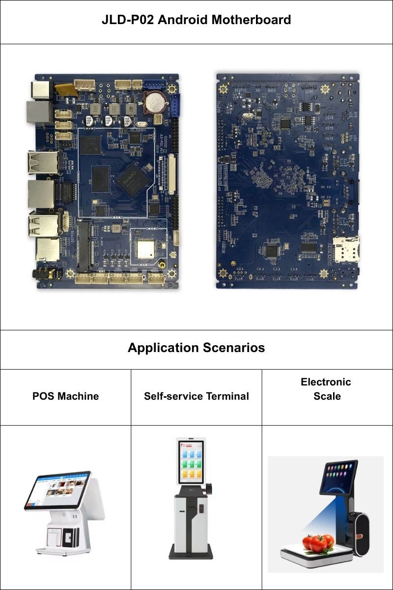 JLD-P02 Pcb Mainboard For Eletronic Scale Quad Core Development Board ARM G52 2EE