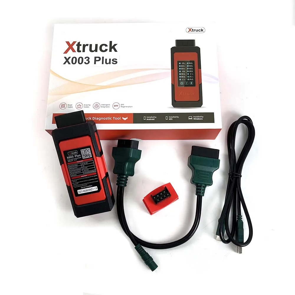 Truck support forCum-mins vocom Xtruck X003 plus Read Codes rasing Codes (DPF) Heavy Duty Diagnostic Tool+CF53 laptop