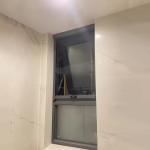 Mosquito Proof Aluminum Casement Black Single Hung Window