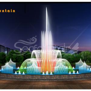 Factory custom made nice-looking music dancing fountain