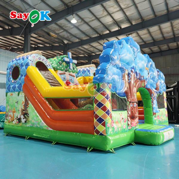 6X6X4.3MH Bounce Castle Slide Combo Beautiful Appearance Convenience Of
