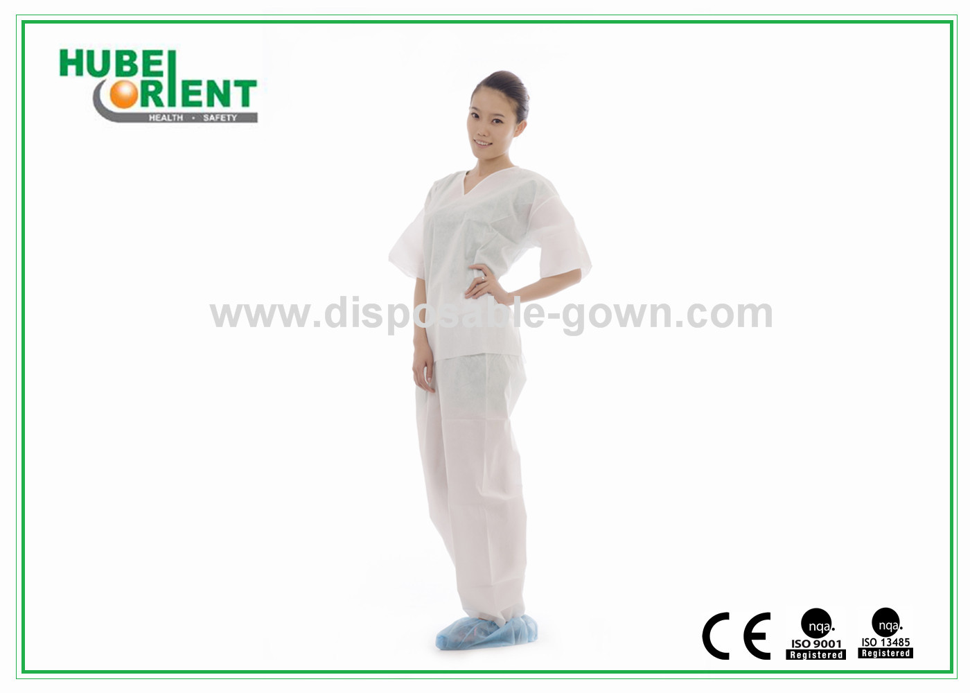 Anti-bacterial Disposable SMS Medical Use Pajamas Kits For Hospital And Operation Room