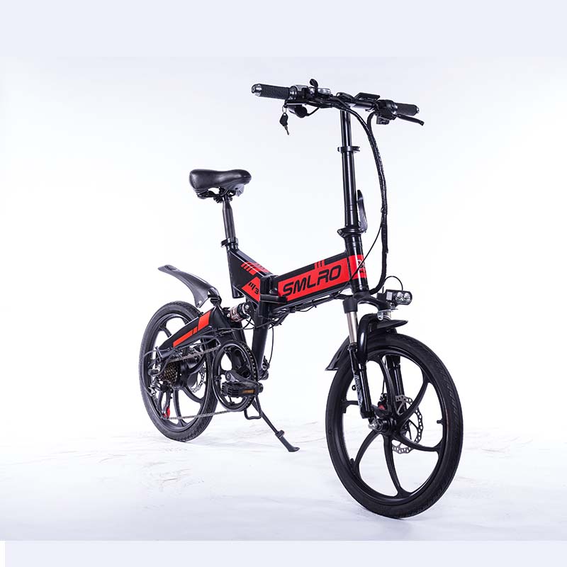 Durable 7 Speed Collapsible E Bike Removable Battery 20 Inch 350W Motor