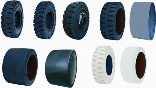 LK301 Patten 6.50 10 Solid Forklift Tires , Solid Rubber Tires For Forklifts