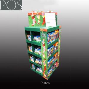 China 4 faces floor display rack for socks promotion in supermarket wholesale