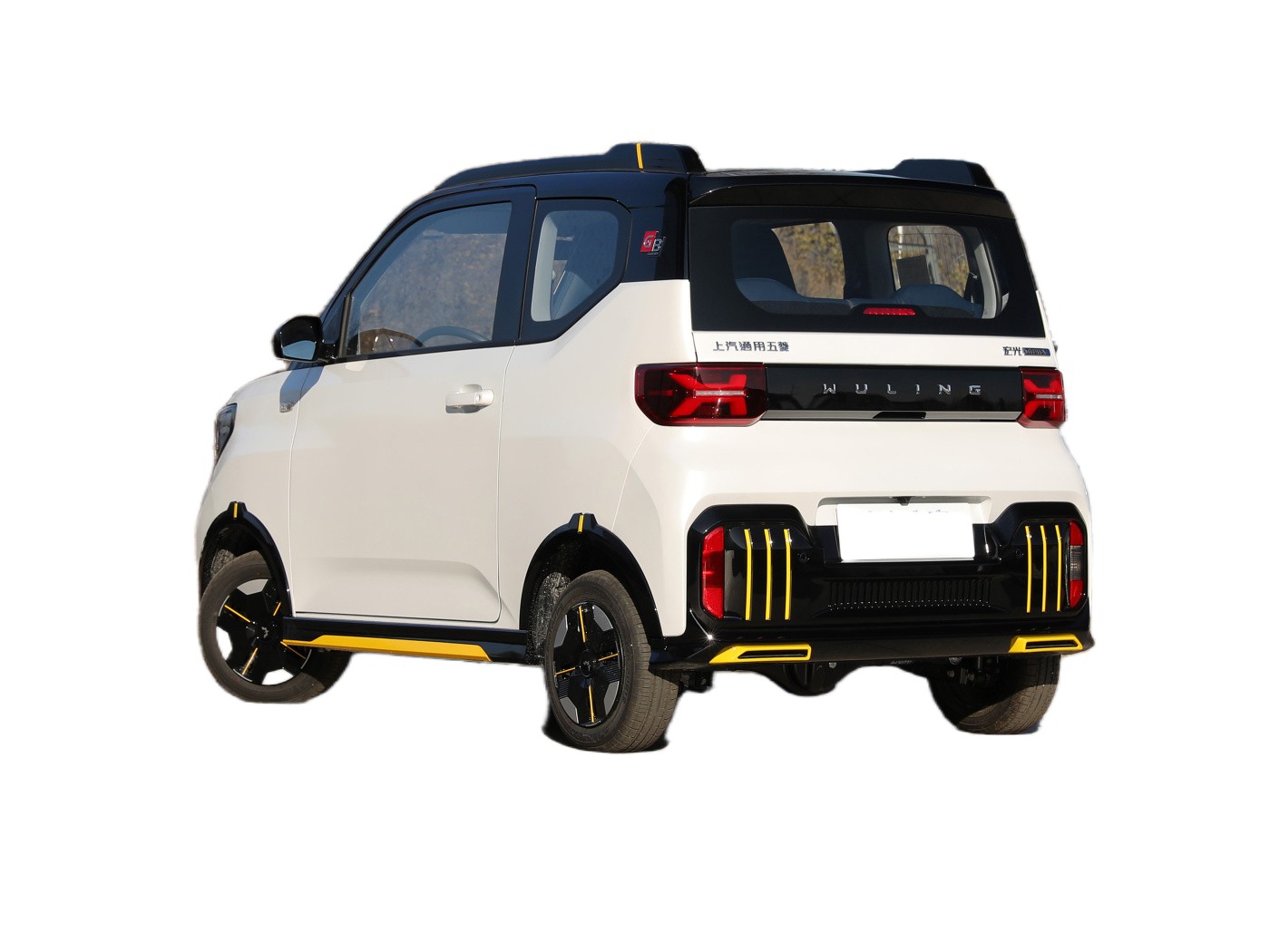 Gray Color Mini EV Cars Wuling Hongguang MINI EV Panoramic Sunroof