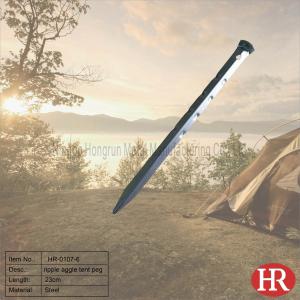 China 23 cm steel ripple tent stakes wholesale