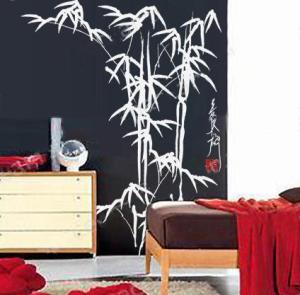 China The Classic Creative Bamboo PVC Decoration Wall Sticker F247 wholesale