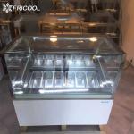 R290 Refrigerant Glass Door Upright Ice Cream Freezer 450L