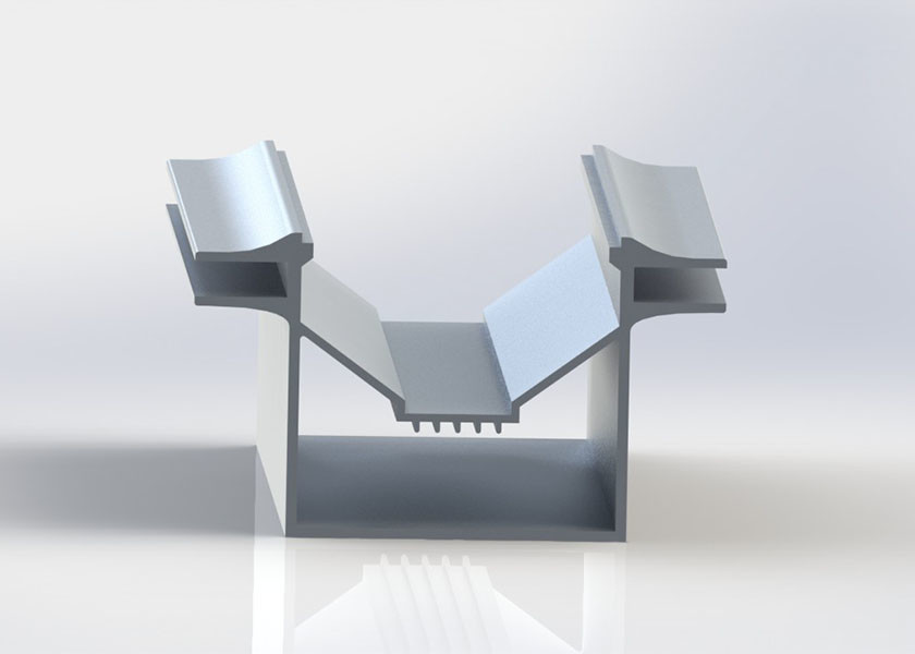 OEM / ODM Aluminum Channel Silver Anodized Industrial Aluminum Profile Customize