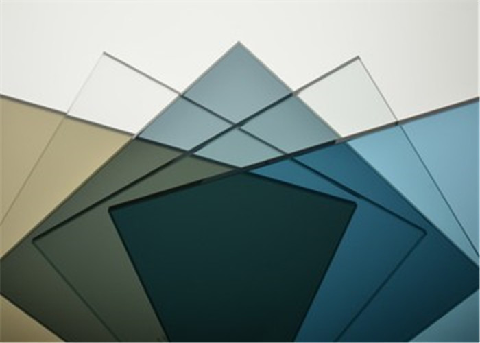 High Light Transmittance Euro Grey Tinted Glass Size Customized For Mirror Making