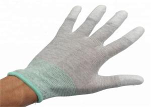 China Stretch Anti Static Gloves PU Coated , Nylon Yarn Utility Work Gloves wholesale