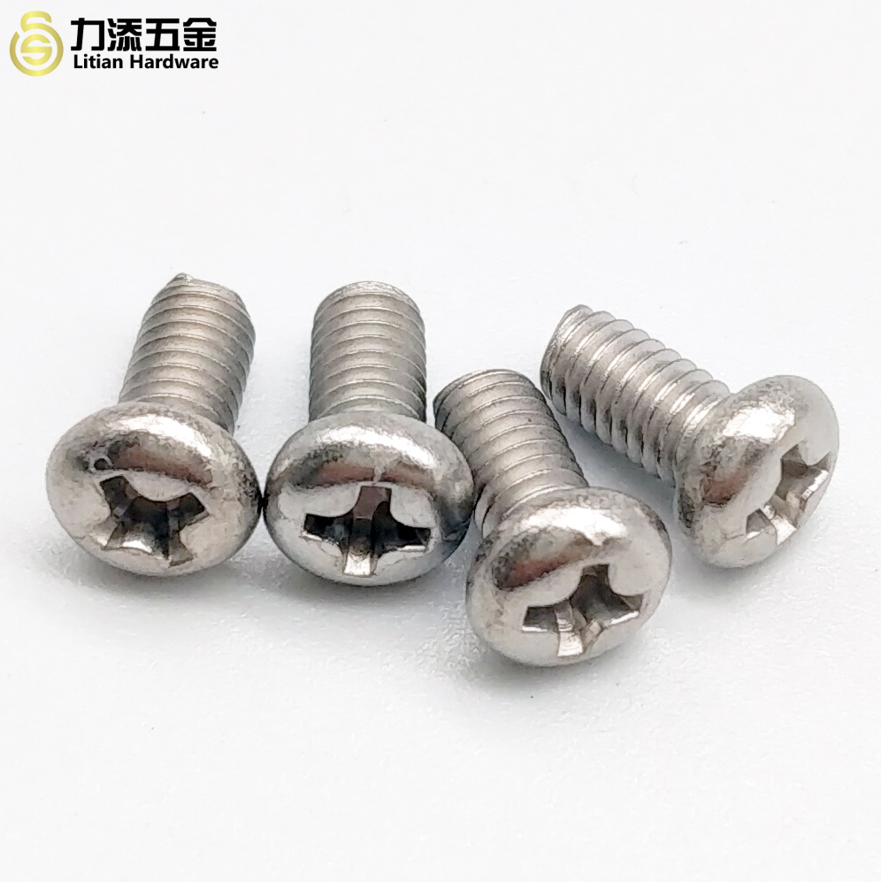 Stainless steel 304 stainless steel round head screw pan head cross machine tooth screws