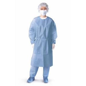 China Biodegradable Isolation Gowns Disposable Medical Apparel With 4 Waist Belts wholesale