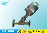Clamp Connection Piston Actuated Valve , Pneumatic Stanless Steel Seat Valve
