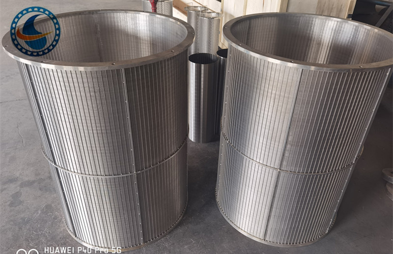 ID 50mm Stainless Steel 316l Johnson Vee Wire Screen Screw Extruder Filter Cylinder