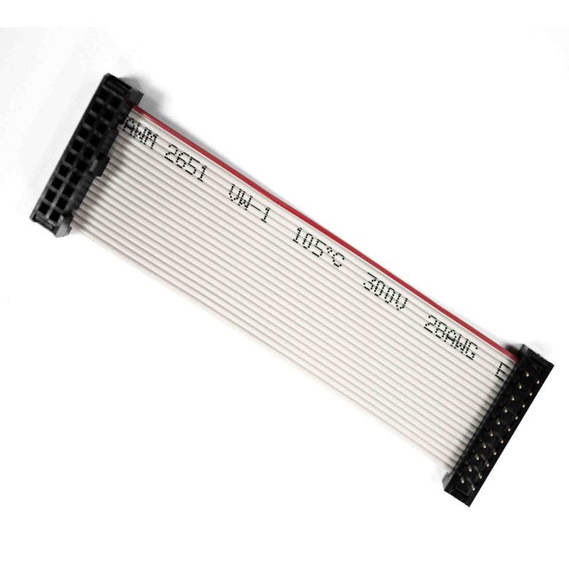 Custom 20 Pin AWM 2651 VW-1 105C 300V 28AWG Electrical Wire Cable for East Asia Market