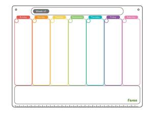 China Dry Erase Magnetic Refrigerator Organizer Small Magnet Calendar For Fridge wholesale