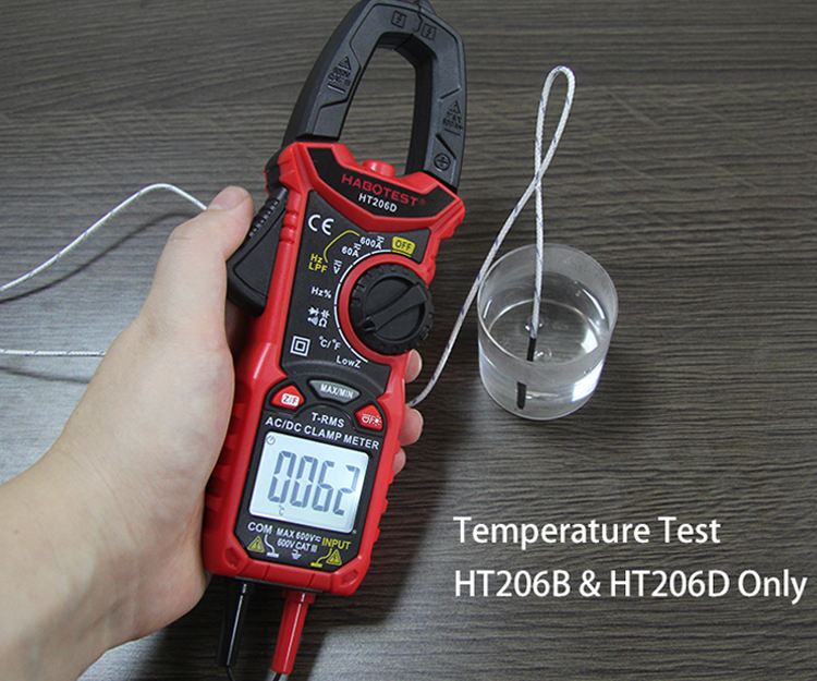 OEM 600A 10nF Digital Clamp Meters Amperometric Clamp Meter