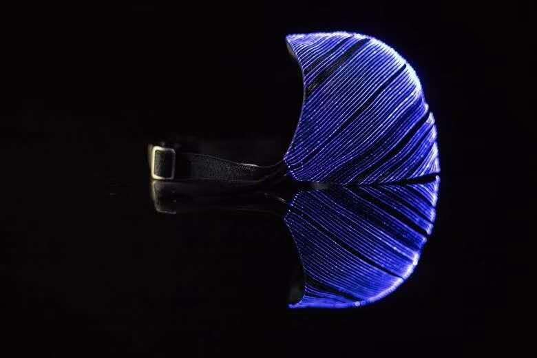 PVC Material Light Up Half Face Mask For Halloween / Christmas Party