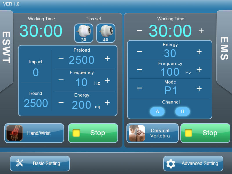 EMS Electrical Muscle Stimulation Machine For Pain Management